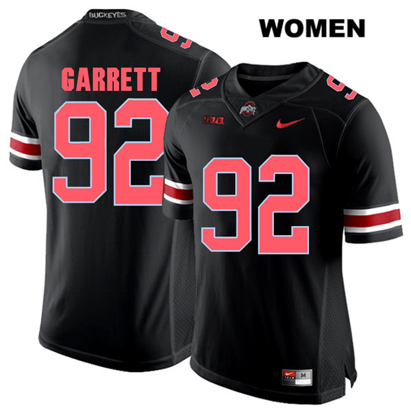 Ohio State Buckeyes Women's Haskell Garrett #92 Red Number Black Authentic Nike College NCAA Stitched Football Jersey YK19R31SJ